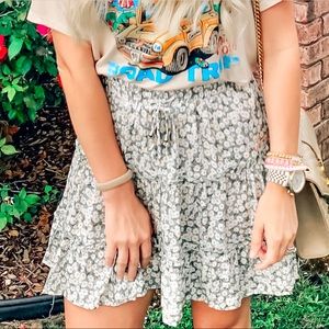 Women’s floral mini skirt